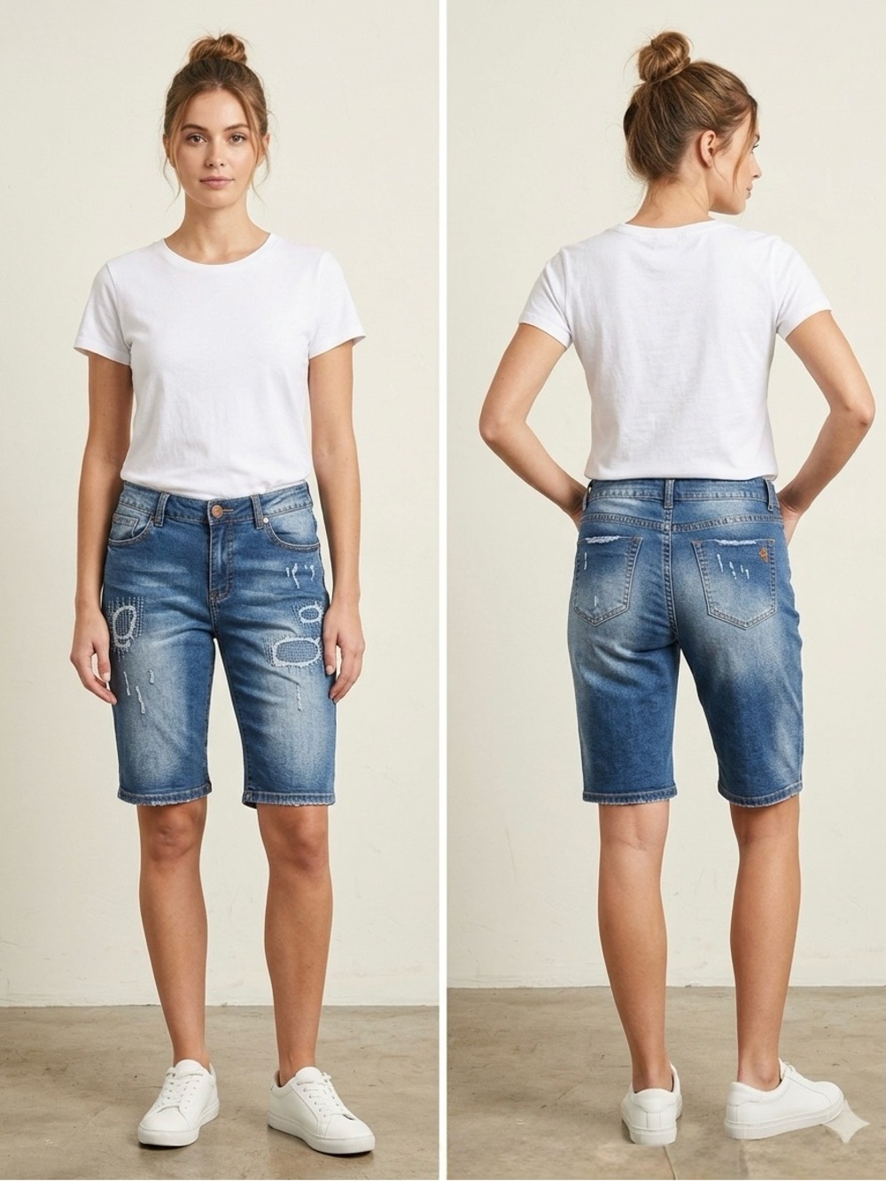 VIP Distressed Blue Men's Jean Shorts